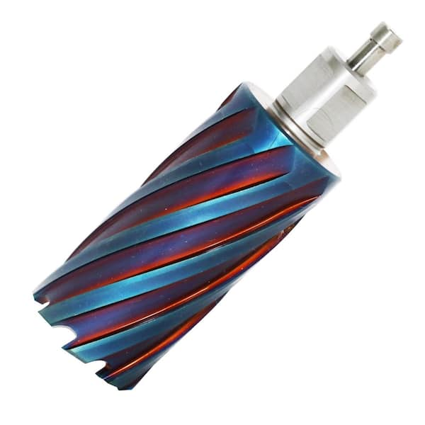 Drill America 7/16 in. x 1 in. nACo Blue (Nano-Composite) Coated Annular Cutter with Pilot Pin