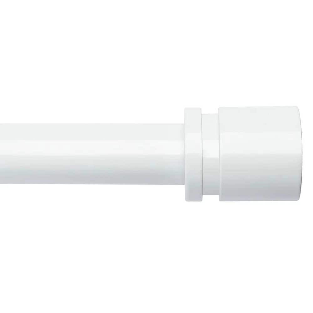 16 to 144 in. Adjustable Length 1 in. Diameter Window Curtain Rod with Aluminium End Cap, White price history on PriceWatchPro