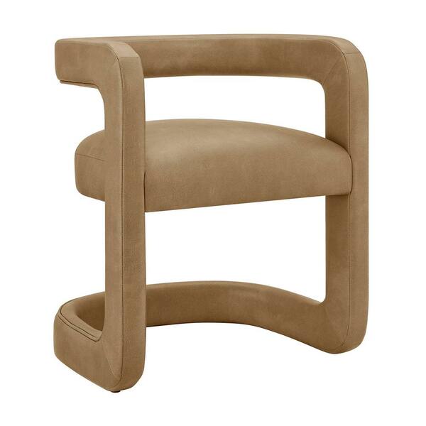 MODWAY Winslow Premium Vegan Leather Dining Chair in Toast EEI