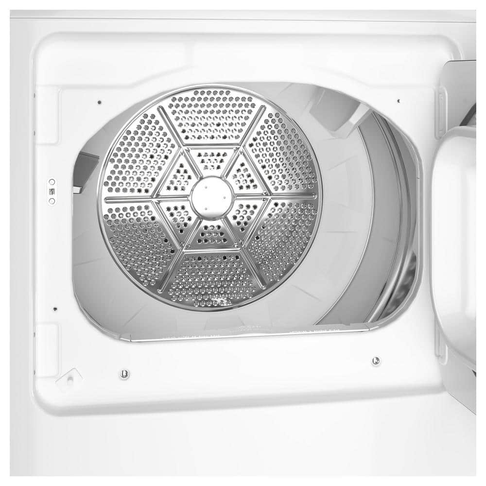 White Energy Star Electric Dryer with Drying Rack