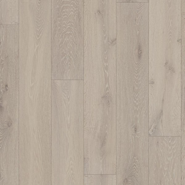 ASPEN FLOORING Morning Mist 30 MIL x 9.45 in. W x 74.4 in. L Click Lock Waterproof Luxury Vinyl Plank Flooring (24.41 sq. ft./case)