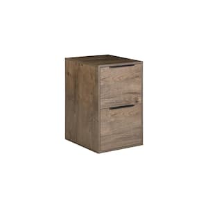 24.14 in. 2-Drawer Gray File Cabinet for Home Office