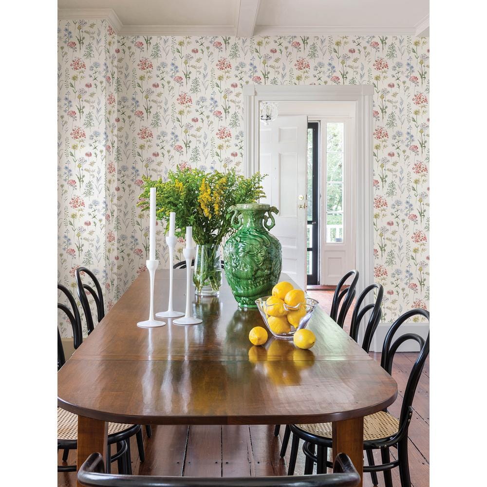 Multicolor Wildflower Pre-pasted Washable Wallpaper