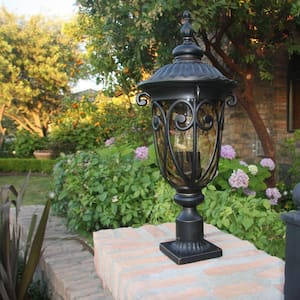 Hailee 3-Light Outdoor Oil-Rubbed Bronze Post Light