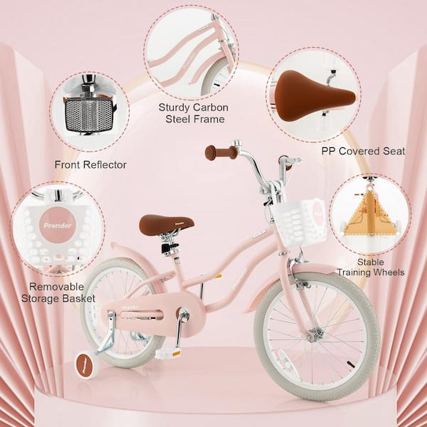 Costway 18 in. Kids Bike Toddler Bicycle with Training Wheel