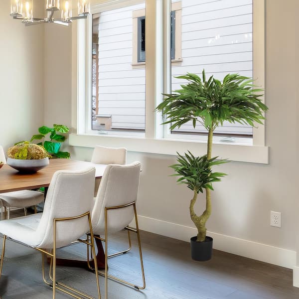 Vsmile 5.25 ft. Long Willow Buds Artificial Green Tree, 63 in. Height Home Landing Tree Decoration