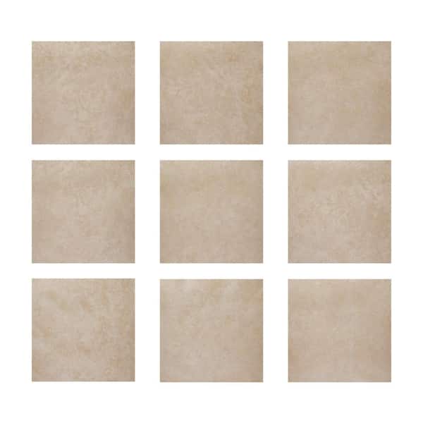 Roma Beige 6-1/2 in. x 6-1/2 in. Porcelain Floor and Wall Take Home Tile Sample