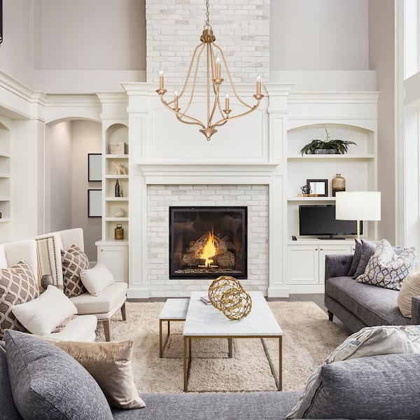 Transitional Farmhouse Chandelier Nova 3- -Light Black Caged Island Chandelier Pendant Light
