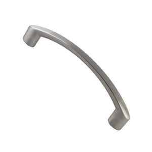 Rockcliffe Collection 3 3/4 in. (96 mm) Brushed Nickel Modern Cabinet Arch Pull