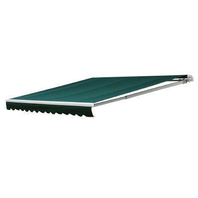 NuImage Awnings 22 ft. 7000 Series Motorized Retractable Patio Awning in Hunter Green