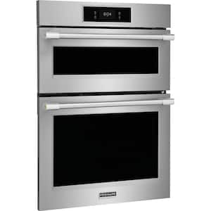 30 in. Electric Wall Oven and Microwave Combo in Stainless Steel with Total Convection and Air Fry