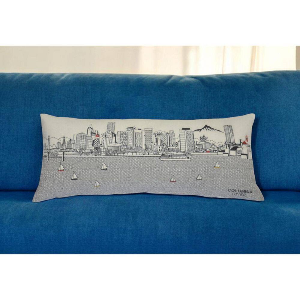Cream Solid Polyester 14 in. x 35 in. Throw Pillow price history on PriceWatchPro