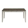 Steve Silver Abacus 48 in. 2-Tone Smoky Alabaster and Honey Finish Dining Table CU500T