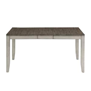 Abacus 48 in. 2-Tone Smoky Alabaster and Honey Finish Dining Table