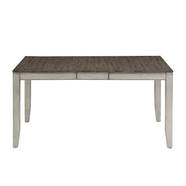 Steve Silver Abacus 48 in. 2-Tone Smoky Alabaster and Honey Finish Dining Table