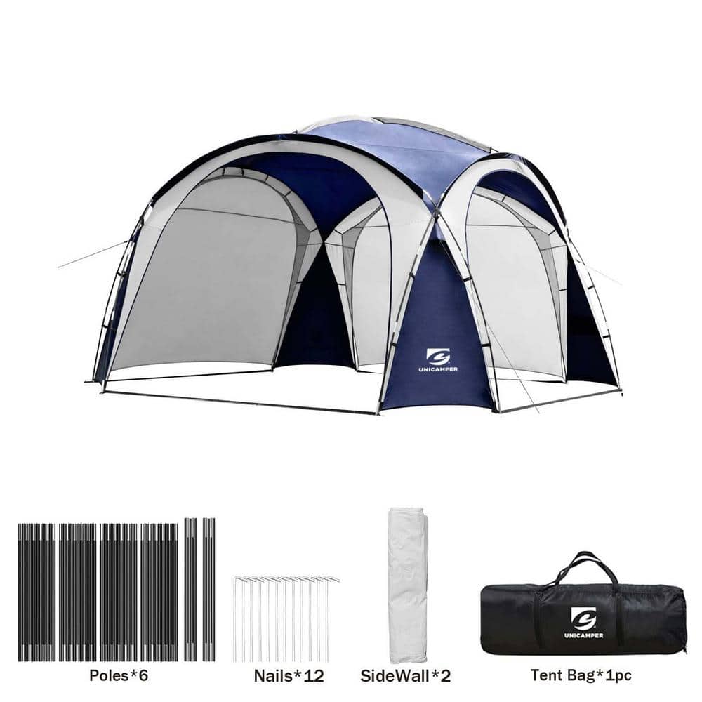 Sudzendf Blue 12 ft. x 12 ft. Pop Up Canopy Tent with Side
