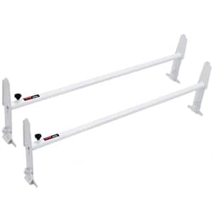 Van Roof Ladder Rack, 2 Bar Alloy Steel Ladder Rack, Adjustable from 47. 2 in.-78.7 in., 500 lbs. Capacity, Roof Rack