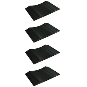 Solid PVC 15 in. Wide Small Vehicle Tire Saver Ramps (Set of 4)