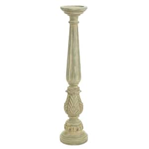 Dann Foley Lifestyle - Antiqued Cream Grecian-Inspired Pedestal Candleholder