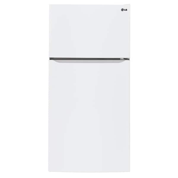 LG 30 in. W 20 cu. ft. Top Freezer Refrigerator in Smooth White