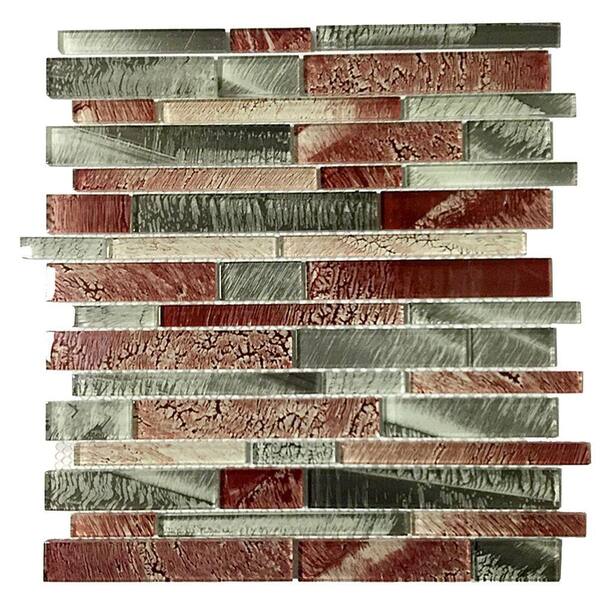 Instant Mosaic Upscale Designs 12 in. x 12 in. x 4 mm Glass Mesh-Mounted Mosaic Tile