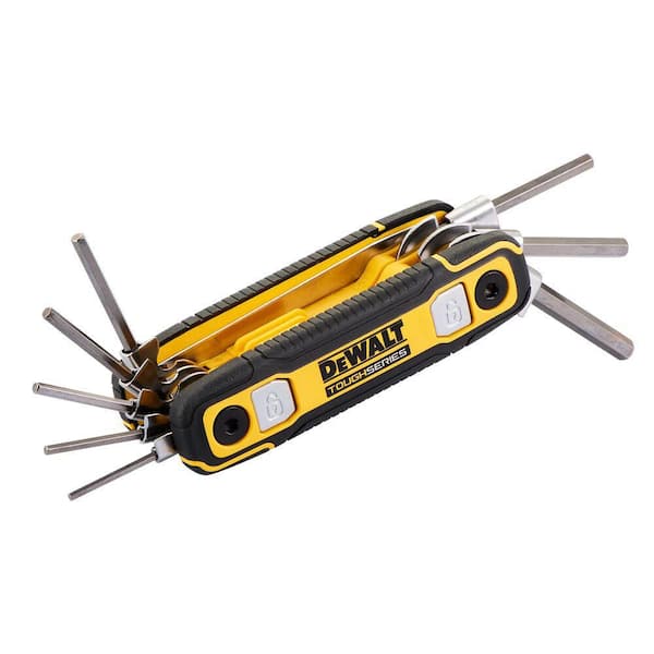 DEWALT TOUGHSERIES SAE Folding Locking Hex Key Set (8-Piece
