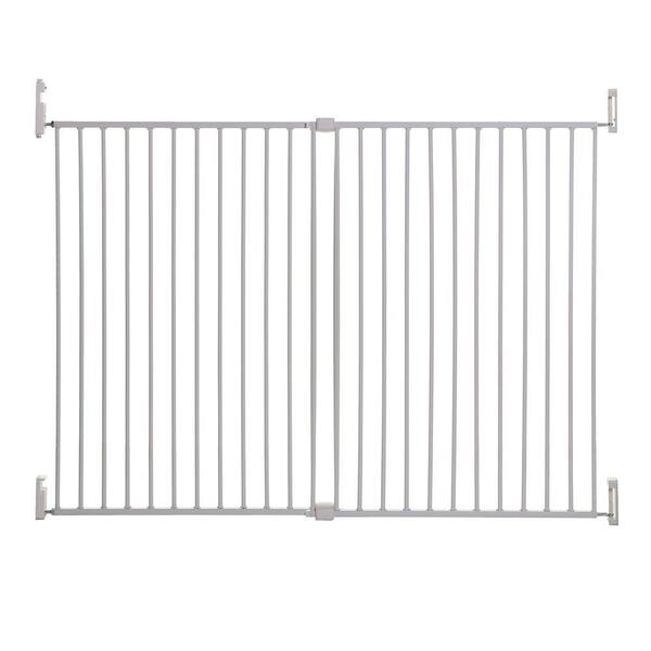 Dreambaby Broadway 36 in. H, Extra Wide and Tall Expandable Gate with Track It Technology, White
