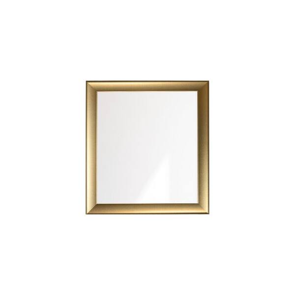 BrandtWorks Modern Swirled Gold Wall Mirror 32 in. W x 36 in. H