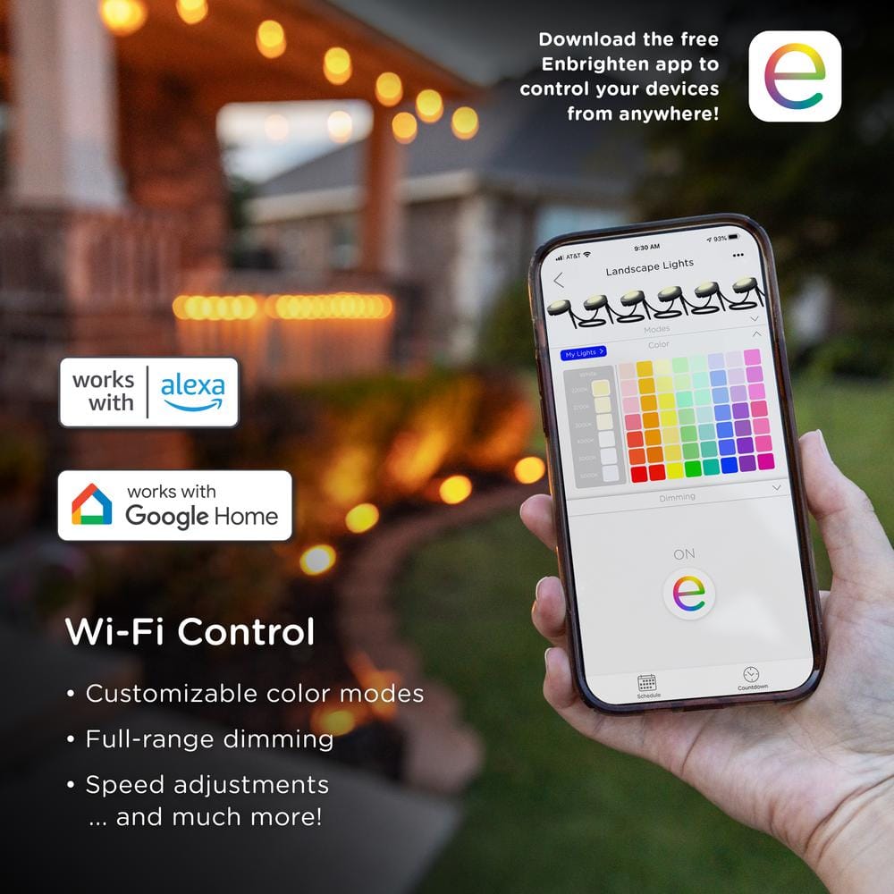 Enbrighten 6-Light Color-Changing LED Outdoor Pathway Lights