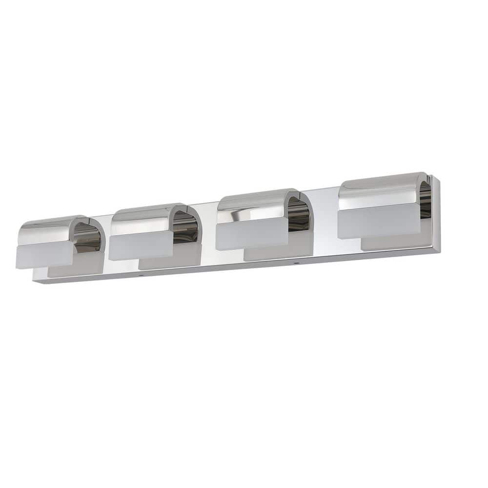 29.9 in. 4 Chrome Vanity Light with Acrylic Shades price history on PriceWatchPro