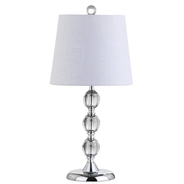 Hudson 20 in. H Clear/Chrome Crystal Mini Table Lamp