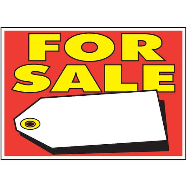 HY-KO 10 in. x 14 in. Plastic For Sale with Tag Sign