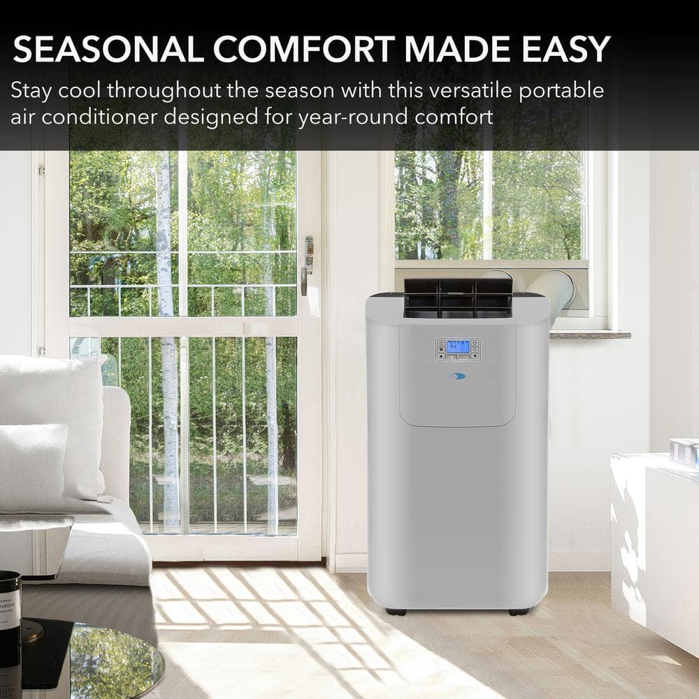 Whynter Silver Portable Air Conditioner and Heater with Remote