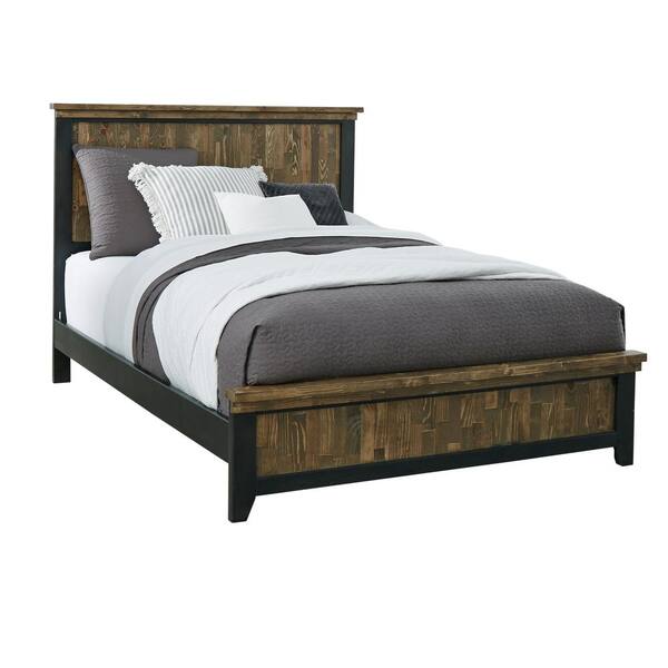 Progressive Furniture Renegade Black and Honey King Panel Bed