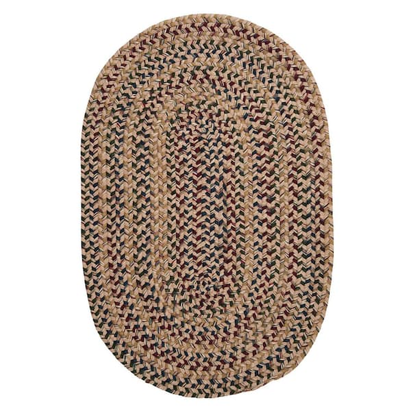 Petra Oatmeal 2 ft. x 10 ft. Braided Runner Rug