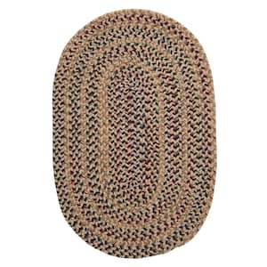 Winchester Oatmeal 8 ft. x 10 ft. Oval Moroccan Wool Blend Area Rug