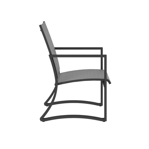 Cosco Steel Patio Dining Chairs With Gray Sling (6-Pack) 88681LGCE The ...