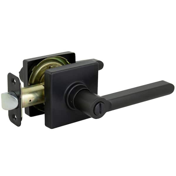 Brass Modern Hardware - Privacy Triton Right Handed Door Lever And Modern  Rectangular Rose with Concealed Screws in Satin Bra… in 2023