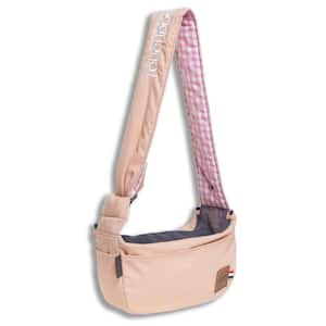 Peach Canine-Spine Over-The-Shoulder Hands-Free Pet Carrier