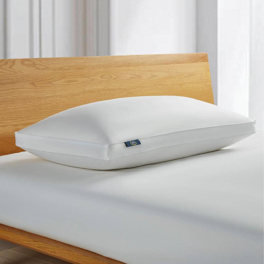 King Size White Hypoallergenic Cotton Fill Bed Pillow Set