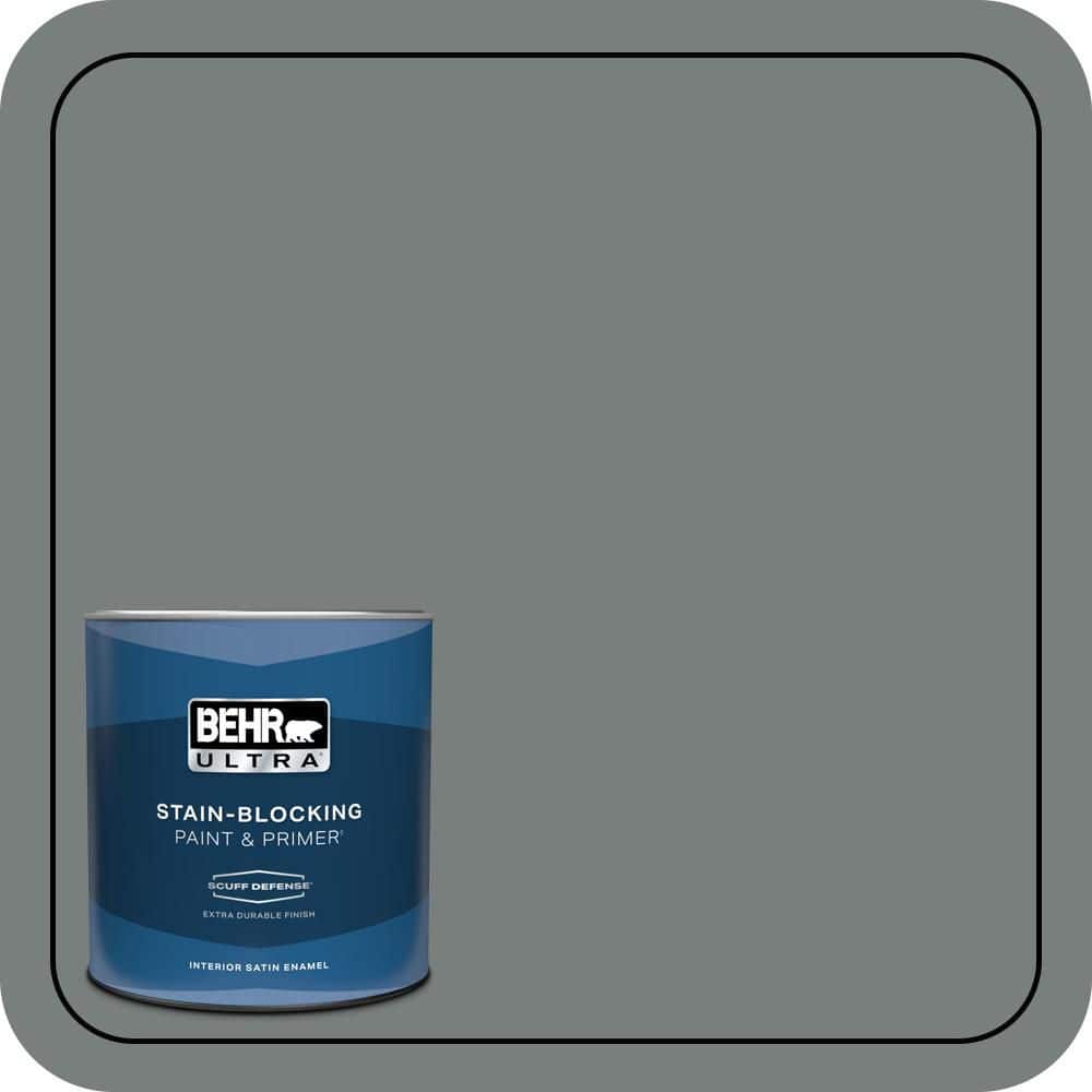 1 qt. #PPU25-18 Shutter Gray Extra Durable Satin Enamel Interior Paint & Primer price history on PriceWatchPro