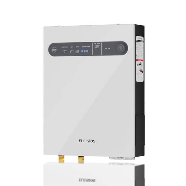 18KW Tankless Electric Water Heater, On Demand Instant Hot Water Heater with LED Digital Display for 1-3 Point of Use