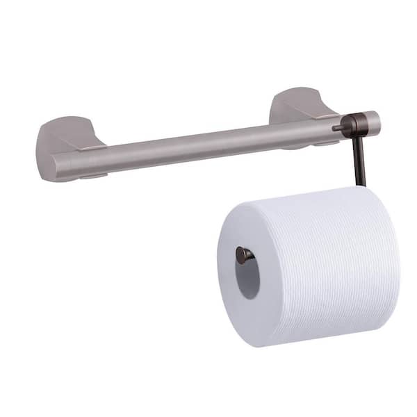 Stainless Steel Toilet Roll Holder Wall Mount Bathroom Tissue Paper Holder  Simple Design Matte Black Finish Tissue Accessories