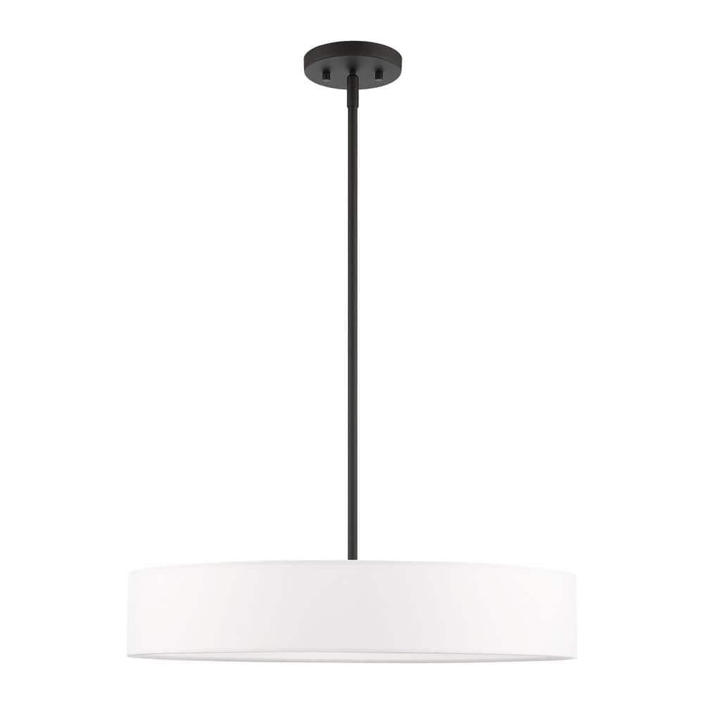 Venlo Elegance 4-Light Indoor/Outdoor Drum Pendant with Crystal Accents