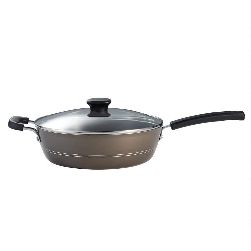 Sicilia 4.5 Qt Nonstick Aluminum Chef Pan with Glass Lid
