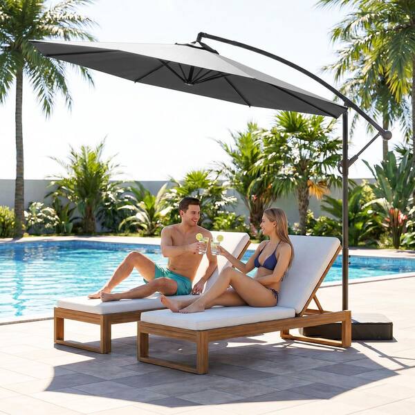 cantilever offset patio umbrella cover Formosa Covers 10ft Hanging 8 Rib Replacement Canopy Protect your largest umbrellas with the Supreme Umbrella Cover by Midtown Umbrellas Petask Offset Umbrella Cover, Patio
