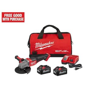 M18 FUEL 18V Lithium-Ion Brushless Cordless 4-1/2 in./6 in. Grinder with Paddle Switch Kit and Two 6.0 Ah Battery