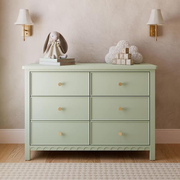 Sasha Sage 6 Drawer 47.48 in. Wide Dresser