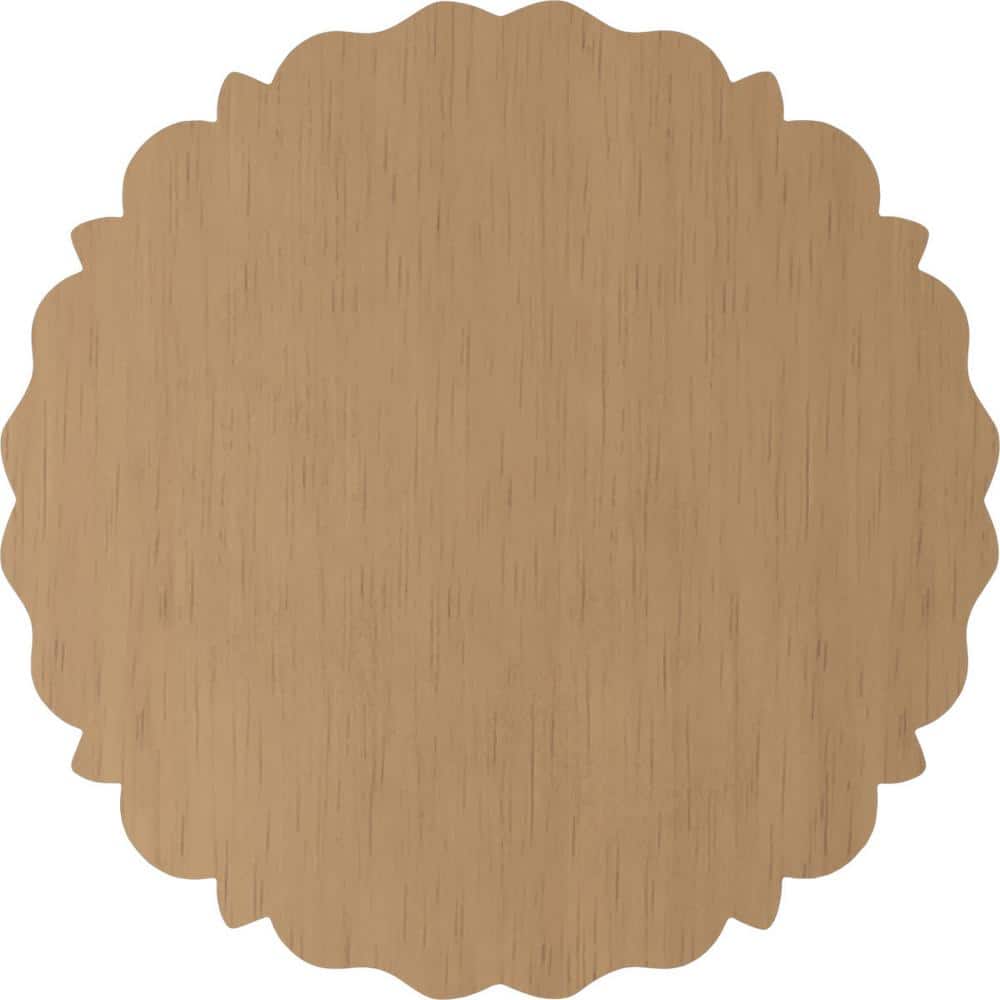 Small Lindenwood Floral Round Rosette, 4.5" x 4.5" x 0.625"