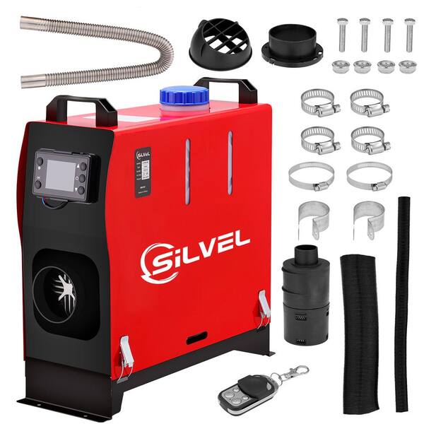 SILVEL Diesel Heater 28296 BTU Diesel Parking Heating Kerosene Space Heater  with Muffler and LED Switch for RV KF370009-02A - The Home Depot